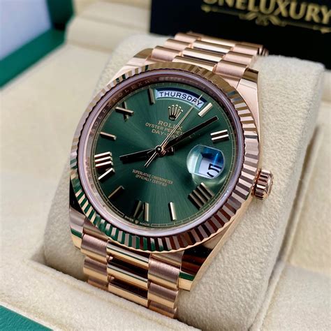 rolex 228235 green dial|Rolex day date 228235.